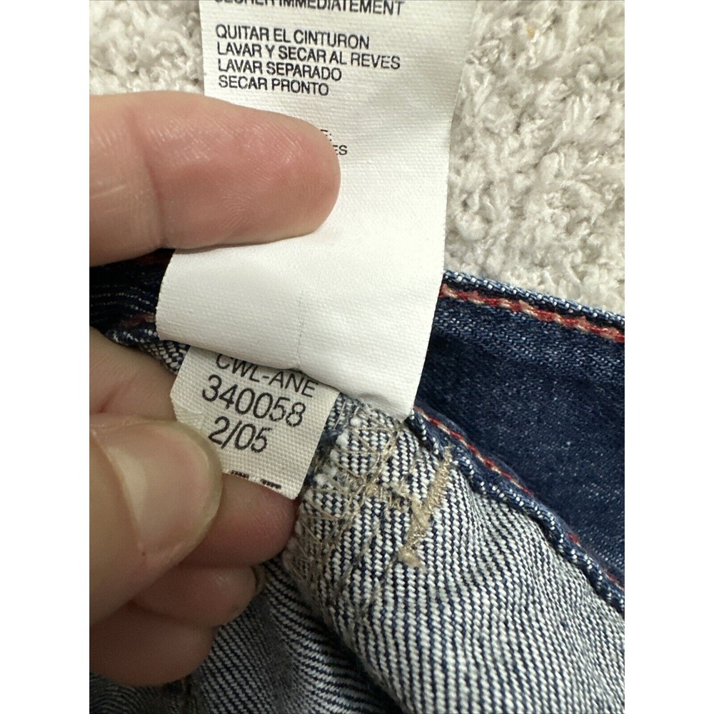 Tommy Hilfiger Jeans Women's Size 14 (38x33) Boot Cut Dark Wash Mid Rise - Picture 8 of 13